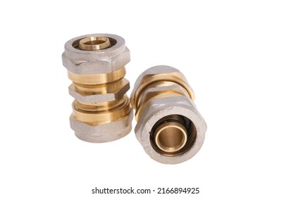 Copper Adapter Faucet Isolated On White Stock Photo 2166894925   Copper Adapter Faucet Isolated On 260nw 2166894925 