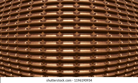 Copper background, 3Drendering