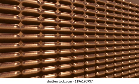 Copper background, 3Drendering