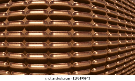 Copper background, 3Drendering