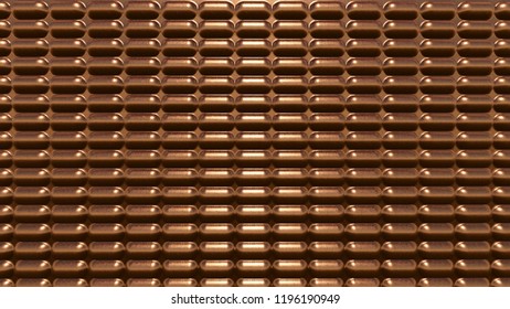Copper background, 3Drendering