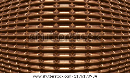 Copper background, 3Drendering