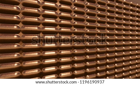 Copper background, 3Drendering