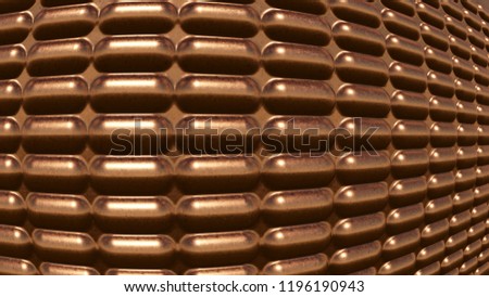 Copper background, 3Drendering