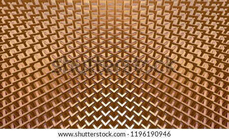 Copper background, 3Drendering