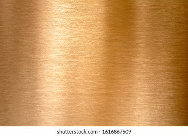 Copper Or Bronze Brushed Metal Background Or Texture