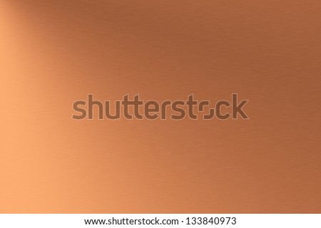 Copper brushed metal as background