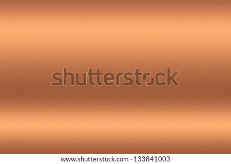 Copper brushed metal as background