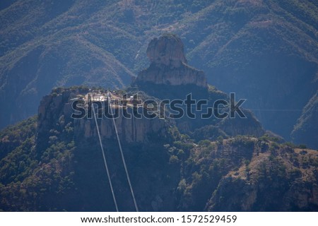 Similar – Foto Bild Seilbahn im Nebel