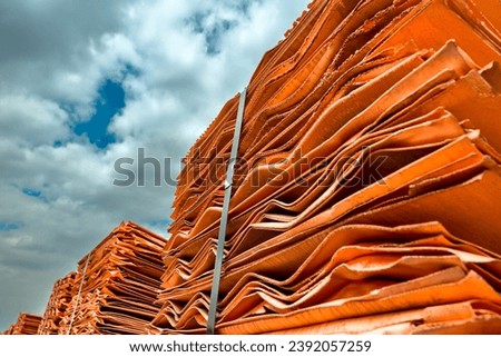 Copper cathodes loaded on a train in a copper mine ready to be delivered, Chile