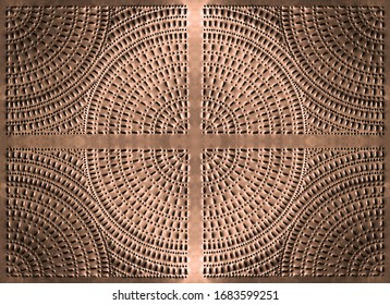 Copper Colored Old Tin Ceiling Tile