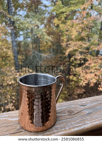 Copper Cup Hot Cocoa in Fall 