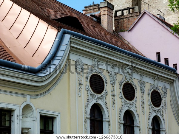 Copper Flashing Detail Clay Tiles Dormers Stock Photo Edit Now