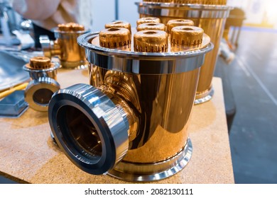 Copper gin basket for distillation column. - Powered by Shutterstock