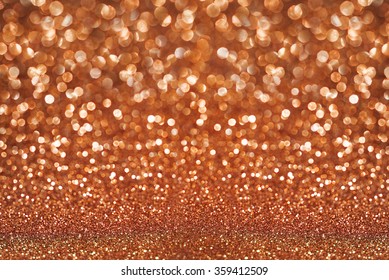 Copper Glitter Texture Abstract Background