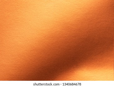 Copper gold paper texture metallic wrapping foil sheet shiny orange background for wallpaper decoration element - Shutterstock ID 1340684678