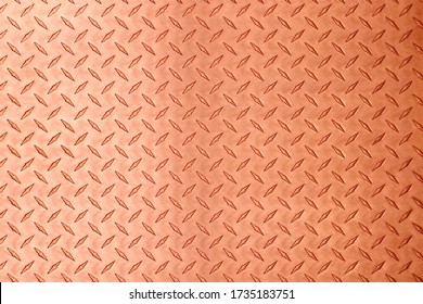 copper metal texture with diamond embossed. bronze plate background - Shutterstock ID 1735183751