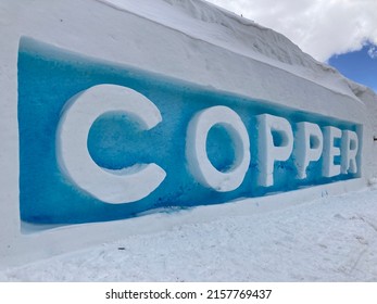 Copper Mountain Snow Sign, CO