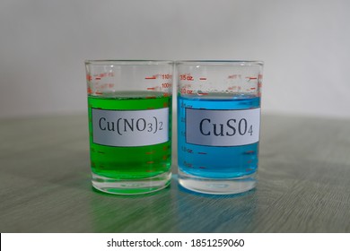 Copper nitrate and copper sulfate solution