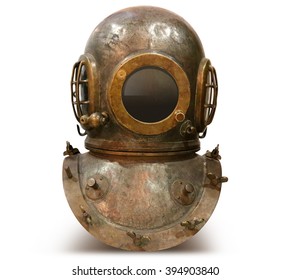 Copper Old Vintage Deep Sea Diving Suit