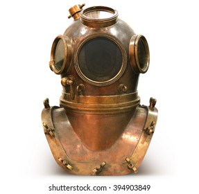 Copper Old Vintage Deep Sea Diving Suit