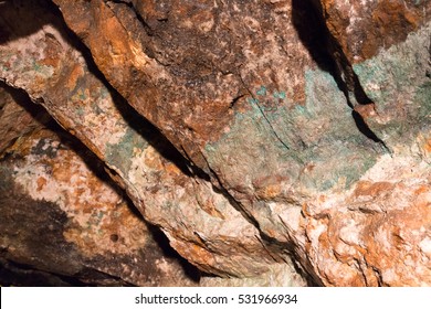 Copper Ore And Stones In A Mine