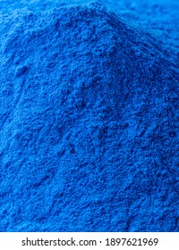 Copper sulfate, a chemical compound, works as an algaecide. Used in swimming pools, agriculture and gardening use the mineral compound a lot to avoid fungal infestations in crops - Shutterstock ID 1897621969