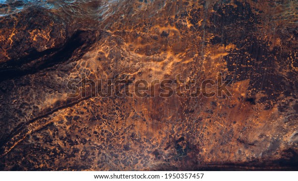Copper\
texture aged under influence of weather\
conditions