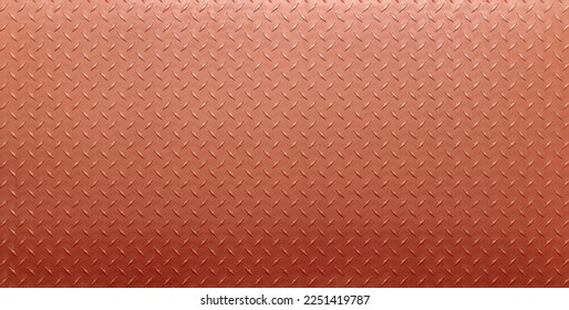 copper texture plate with diamond print. metal sheet, bronze background. - Shutterstock ID 2251419787