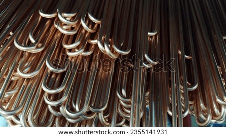Copper tubes for heat exchangers. Copper heat exchangers are important in solar thermal heating cooling systems due to copper high thermal conductivity, mechanical strength. Lots of pipes to produce