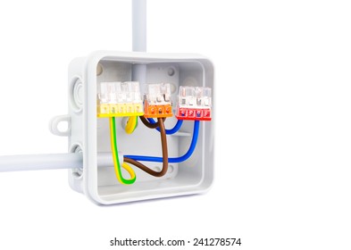 Copper Wire Connections Electrical Box Side Stock Photo (Edit Now ...