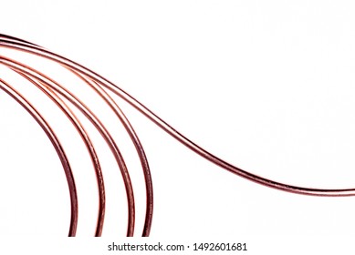 Copper Wire Isolated On White Background