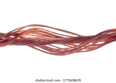 Copper Wire Isolated On White Background