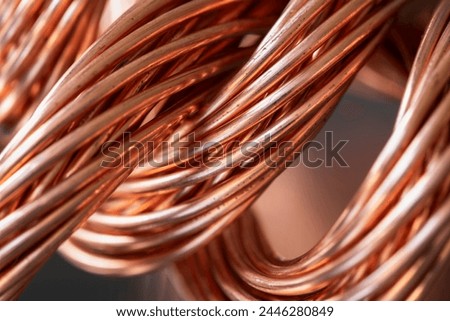 Copper wire, raw materials and metals industry