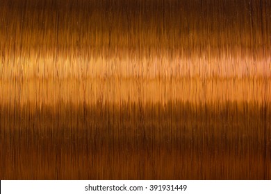 Copper Wire Spool Texture Metal Closeup