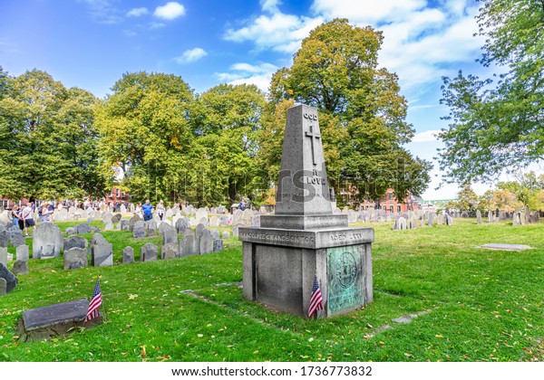 Copp\'s Hill Burying Ground, Boston, MA, USA,\
September 29,2019