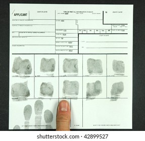 Copy Fingers On Fingerprint Card