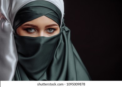 Close Portrait Goodlooking Muslim Bride Isolated Stock Photo (Edit Now ...