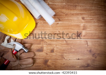 Copy Space Working Tool ( Hammer and glove ) And Bluprint