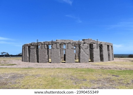 Copy of stonehenge in Western Australia Stock foto © 