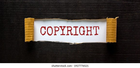 Copyright Symbol Word Copyright Appearing Behind Stock Photo 1927776521 ...
