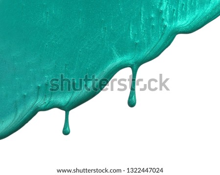 Copyspace backdrop composition made of splashed paint drop spills isolated over the white background - Image 