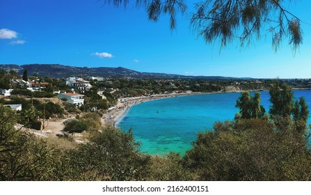 Coral Bay Beach In Paphos, Cyprus.