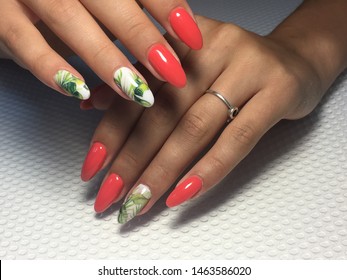 Coral Nails High Res Stock Images Shutterstock