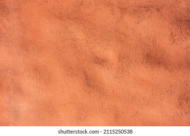 Coral Painted Texture Of Adobe Wall Background Image