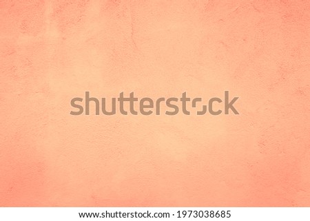 Coral stucco wall textured background. Beautiful Abstract Grunge Artistic Texture. Pastel Stylized Orange Backdrop For for design.