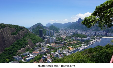 
Corcovado, Christ The Redeemer And Rio De Janeiro Seen From The Sugarloaf Mountain