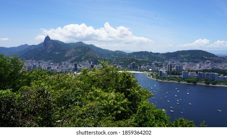 
Corcovado, Christ The Redeemer And Rio De Janeiro Seen From The Sugarloaf Mountain