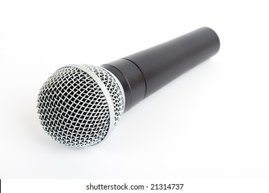 Cordless Microphone Isolated On White.