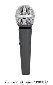 Cordless Microphone  Isolated On The White Background